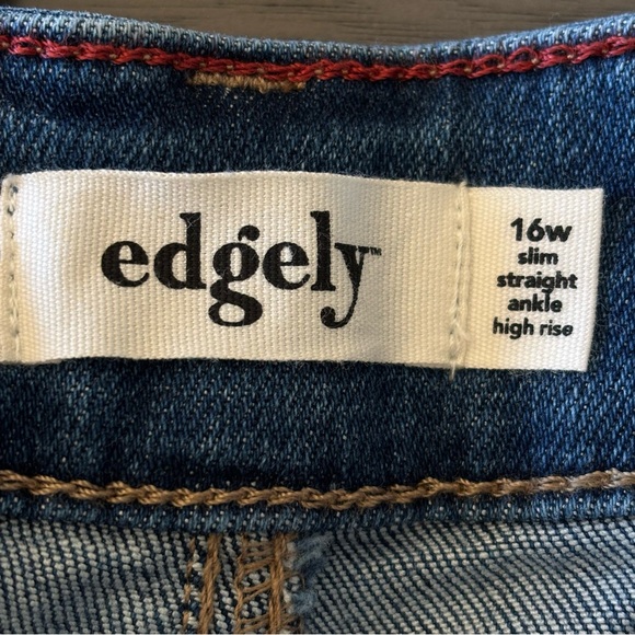 NWT Maurices Edgely Medium Blue Denim Jeans Size 16W - Picture 8 of 11